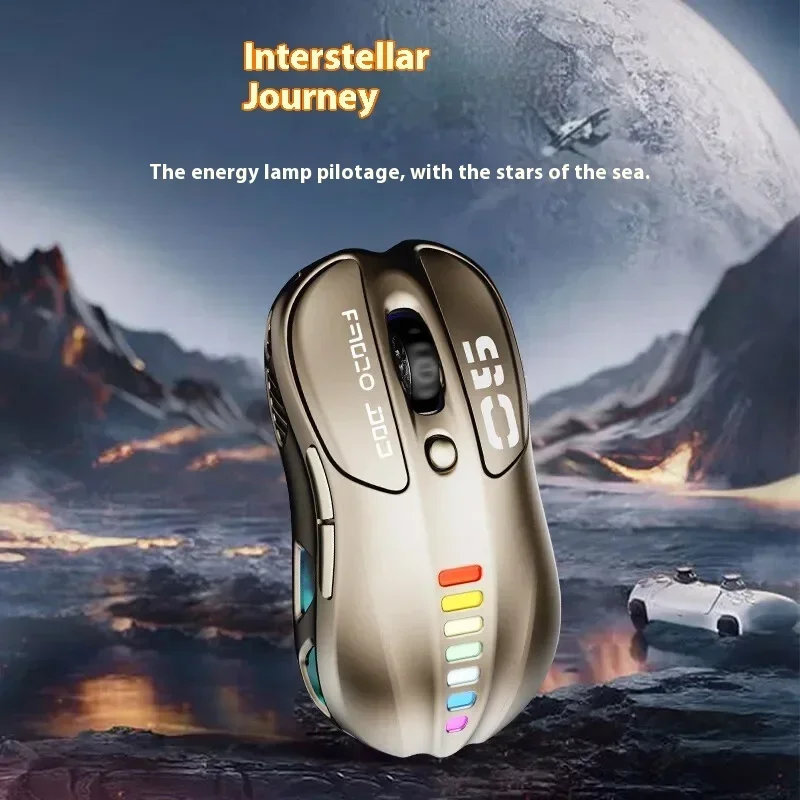 AZZOR AZ57 ماوس لاسلكي خفيف الوزن ملحقات مكتب الألعاب 12000 ديسيبل متوحد الخواص PAW3311 ثلاثة أوضاع 12000 ديسيبل متوحد الخواص ماوس كمبيوتر محمول هدية مخصصة #6