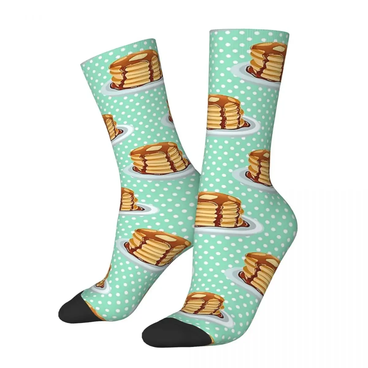 Pancakes With Maple Syrup Pattern Socks Super Soft Stockings All Season Long Socks Accessories for Unisex Birthday Present