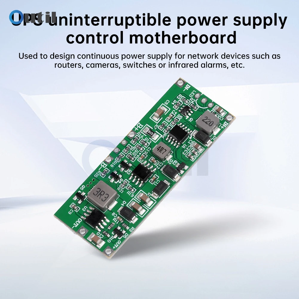 Papan catu daya tinggi tidak mengganggu, modul UPS baterai Lithium 3S 12V 3A 24W 36W pengisian daya samping otomatis