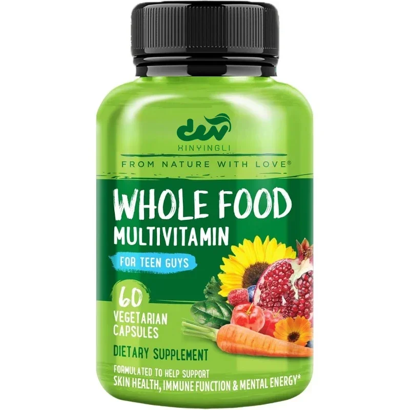 Adolescent Boys Whole Food Vitamin Complex Active Children's Multivitamin And Mineral Supplement Non-GMO Vegetarian Formula