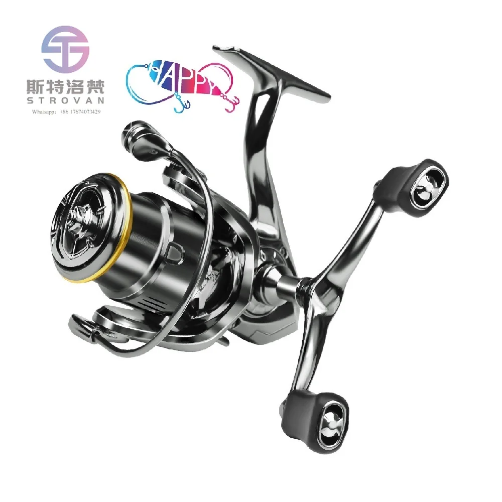 Full Metal Shallow Spool Double Rocker 5.2:1 Drag 7KG 5+1BB Saltwater Freshwater Spinning Fishing Reel Carp Catch Big Fish