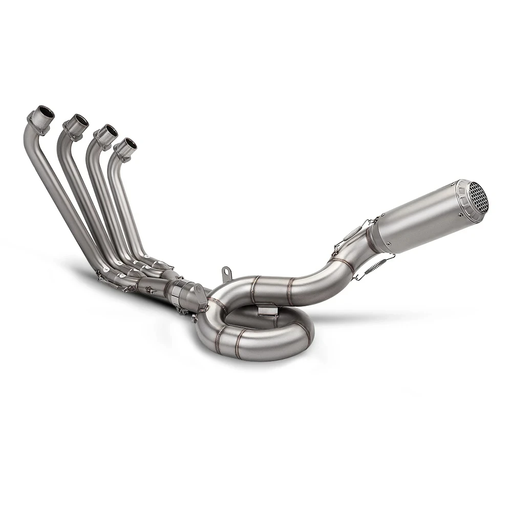motorcycle Escape System for CB650F CBR650 Front mid Link Pipe 2014-2026 tubos de escape moto Accessory With 2 oxygen sensors view 5