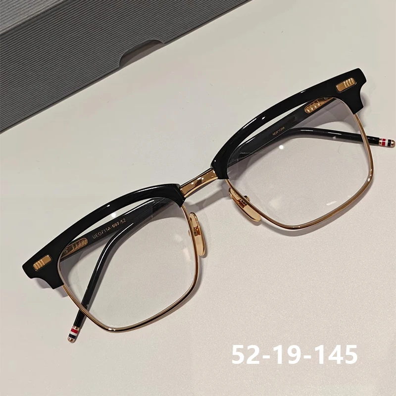 نيويورك الرجال مربع الأعمال التيتانيوم نظارات بمادة الخلات الإطار tb711 أزياء العلامة التجارية مصمم خفيفة للغاية النظارات البصرية مشهد