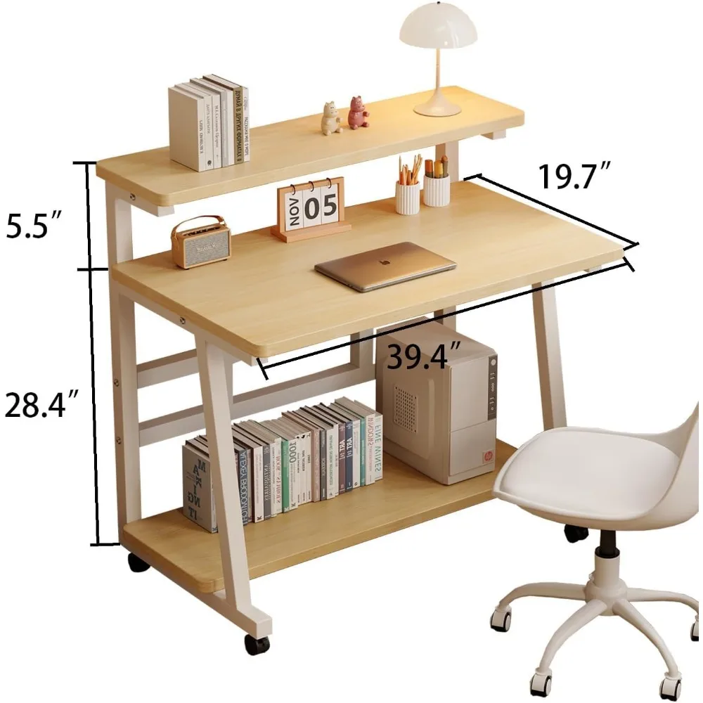 مكتب دوار مدمج للمكتب المنزلي والدراسة، مناسب للمساحات الصغيرة وغرف النوم #3