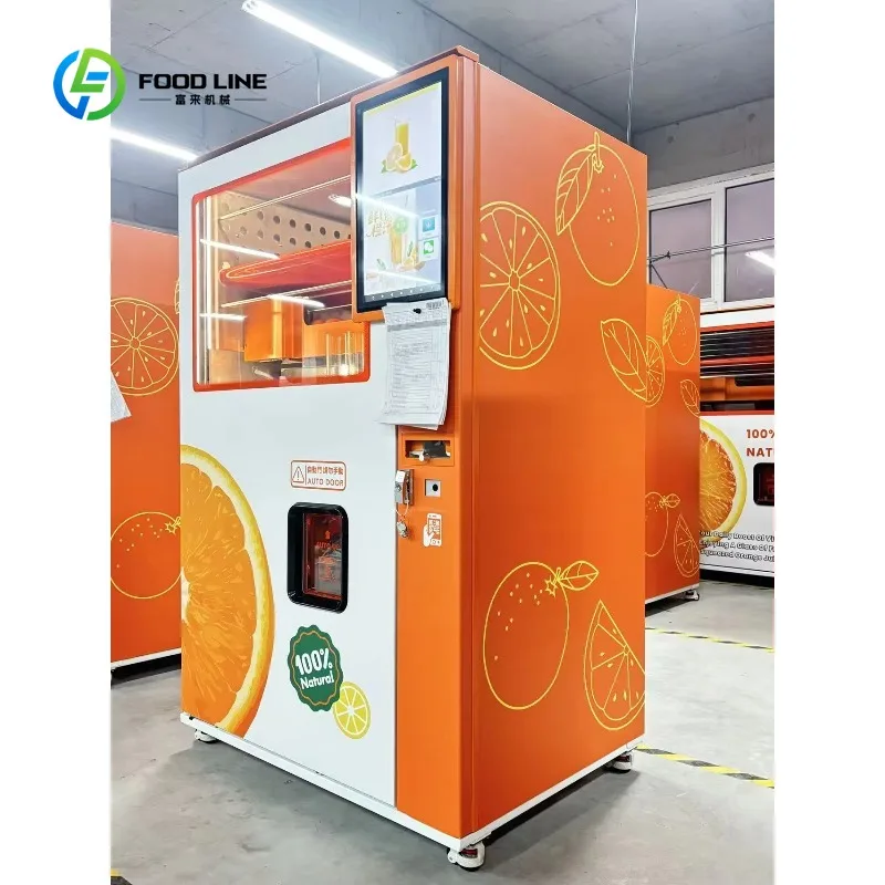 Customized Cool Compressor Smoothie Vending Machine 22-Inch Touch Screen Auto Clean Cloud-Based Remote Monitoring