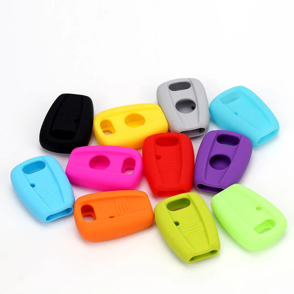 Silicone Car Key Cover Case for Fiat Punto Doblo Bravo 1 Button Housing Case SIP22/GT15R