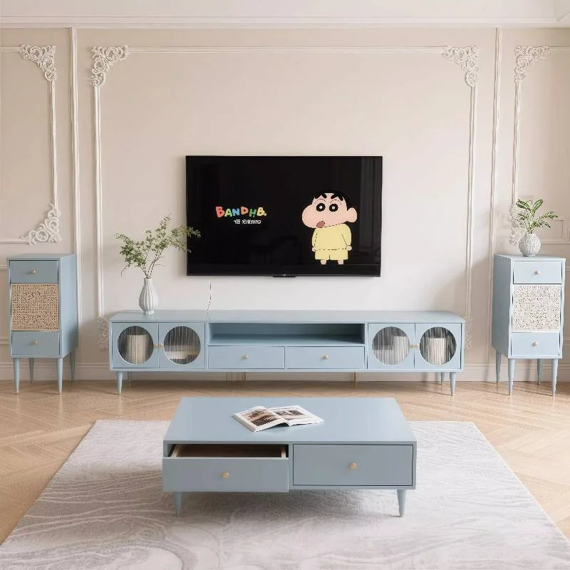Entertainment Natural Tv Cabinet Bookshelf Decoration Lightweight Apartments Tv Cabinet Lowboard Solid Wohnzimmer Furniture Home