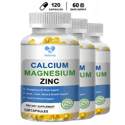 Calcium Magnesium&Zinc Capsule Vitamin D3 Bones&Teeth Daily Easily Absorbed Minerals Supplement Dietary Fitness