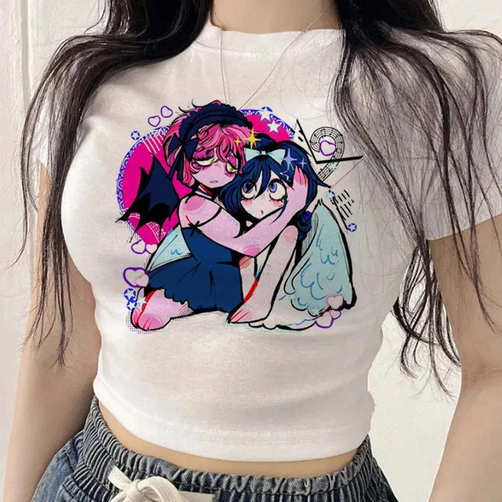 Alien Stage cropped top female clearance sales kawaii dollette 2000s korean fashion top tees cutecore manga funny gyaru