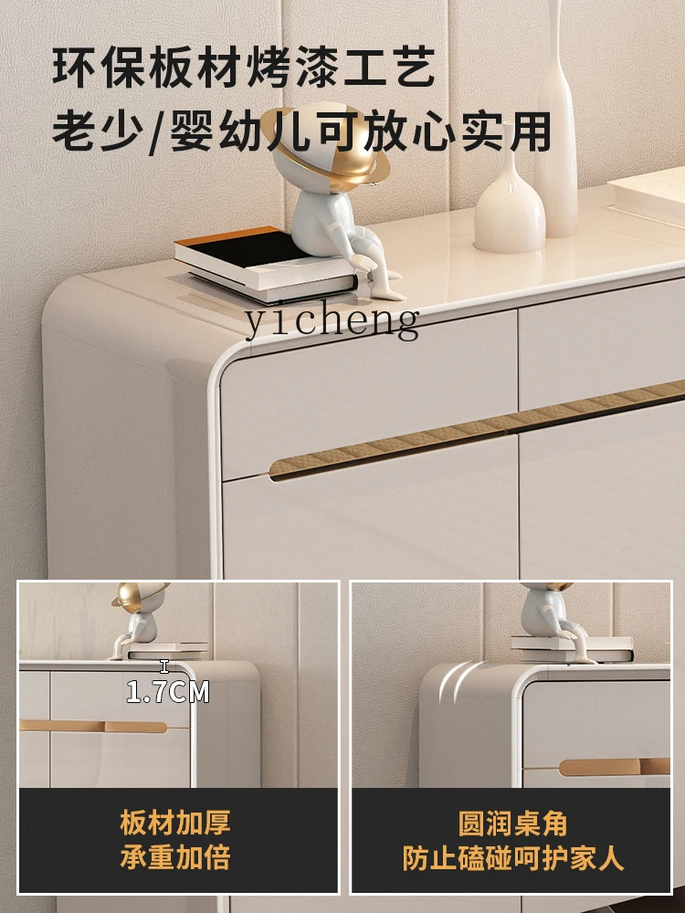 Zk shoe cabinet household door light luxury indoor good-looking dustproof seated shoe stool integrated entrance cabinet