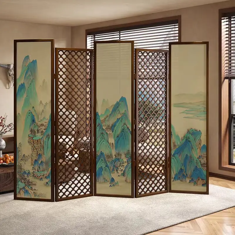 

Song Dynasty aesthetics partition landscape screen office folding mobile living room entrance hotel tea room new Chinese study