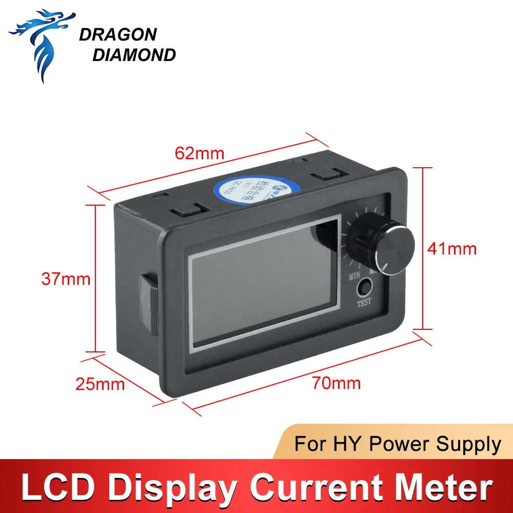 Moniteur de dispositif de test d'affichage LCD pour bricolage, alimentation laser CO2 série HY, écran externe, compteur de courant, pièces de rechange laser