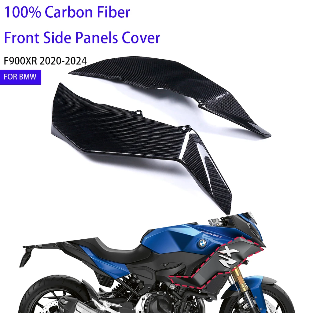 Motorcycle Guard For BMW F900XR 2020 2021 2022 2023 2024 100% Carbon Fiber Front Side Panels Fairing Cover Protector Accessories