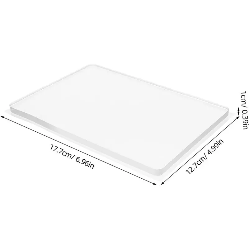 ABMH-Piastra da stampa in gel per forniture per incisione Piastra monoprint in gel riutilizzabile per la creazione di cartoline e artigianato di scrapbooking