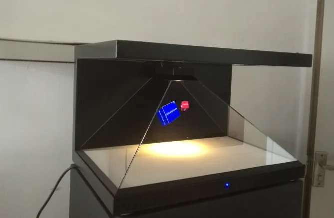 TFL 19Inch Metal Holographic Display 3D Pyramid Hologram Showcase