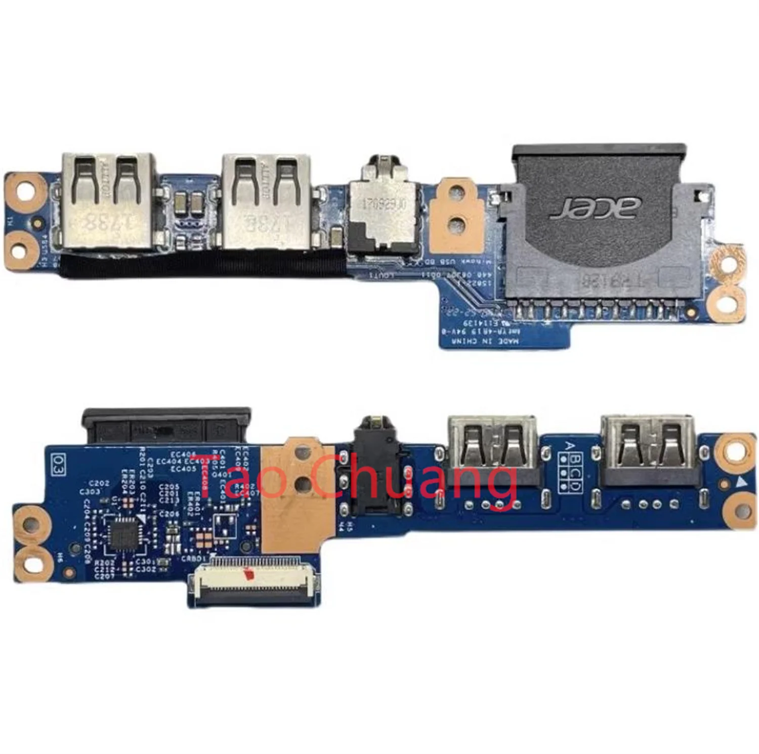 FOR Acer V3-372 V3-371 P238 N15W8 Reader Audio USB Board 448.08002.0011