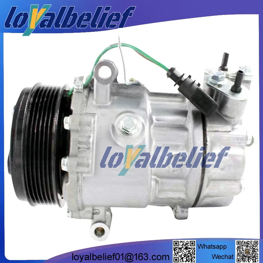 SD6V12 AC Compressor For VW Polo Derby Vento-IND SKODA FABIA RAPID 14339N 6RF820803A 6R0820803A 6RF820803B 6R0820803B 6RF820803