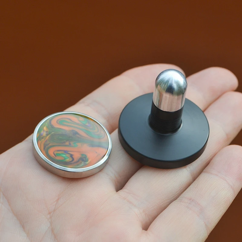 Cool Desk Gyro Mezmocoin Pocket Toy Transfer Good Luck Coin Gyro  Stainless Steel Rotary Gyro Adult Fingertip Toy For Kids Gift