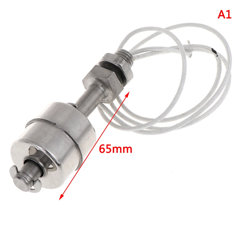 30Styles 45-400mm Stainless Steel Float Switch Tank Liquid Water Level Sensor Double Ball Switch Tank Pool Flow Sensors Float
