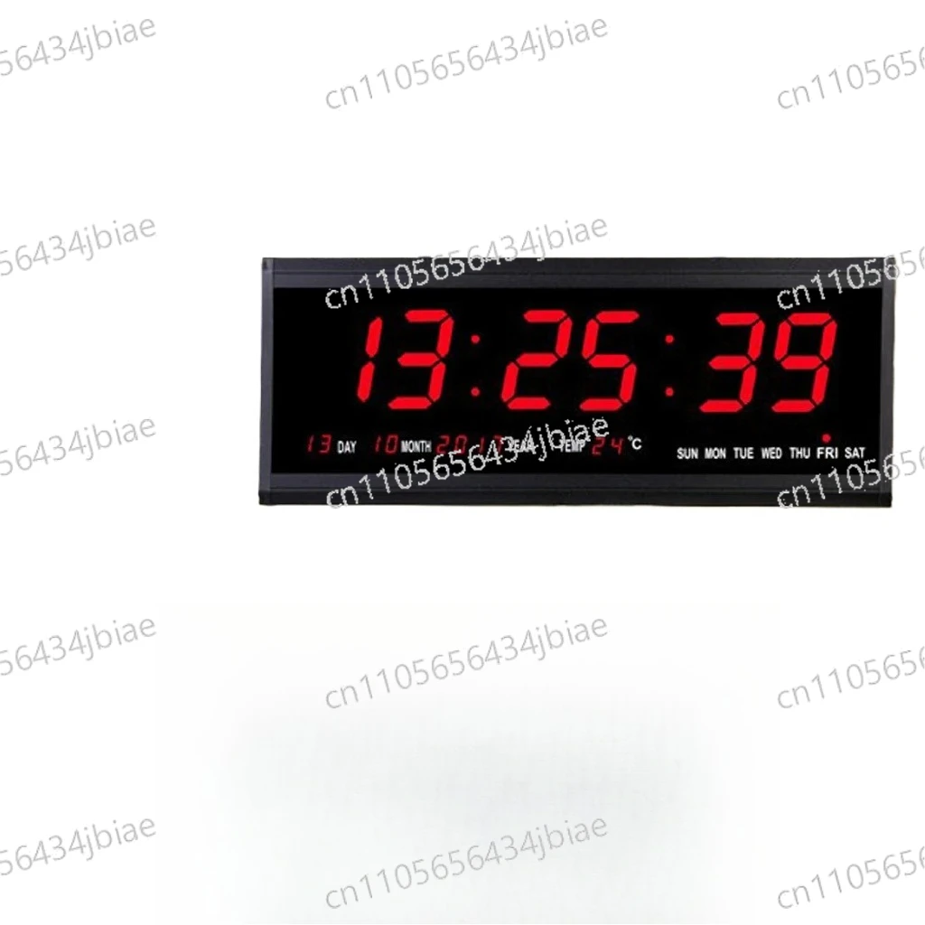 

Digital Wall Clock Big LED Time Calendar Temperature Desk Table