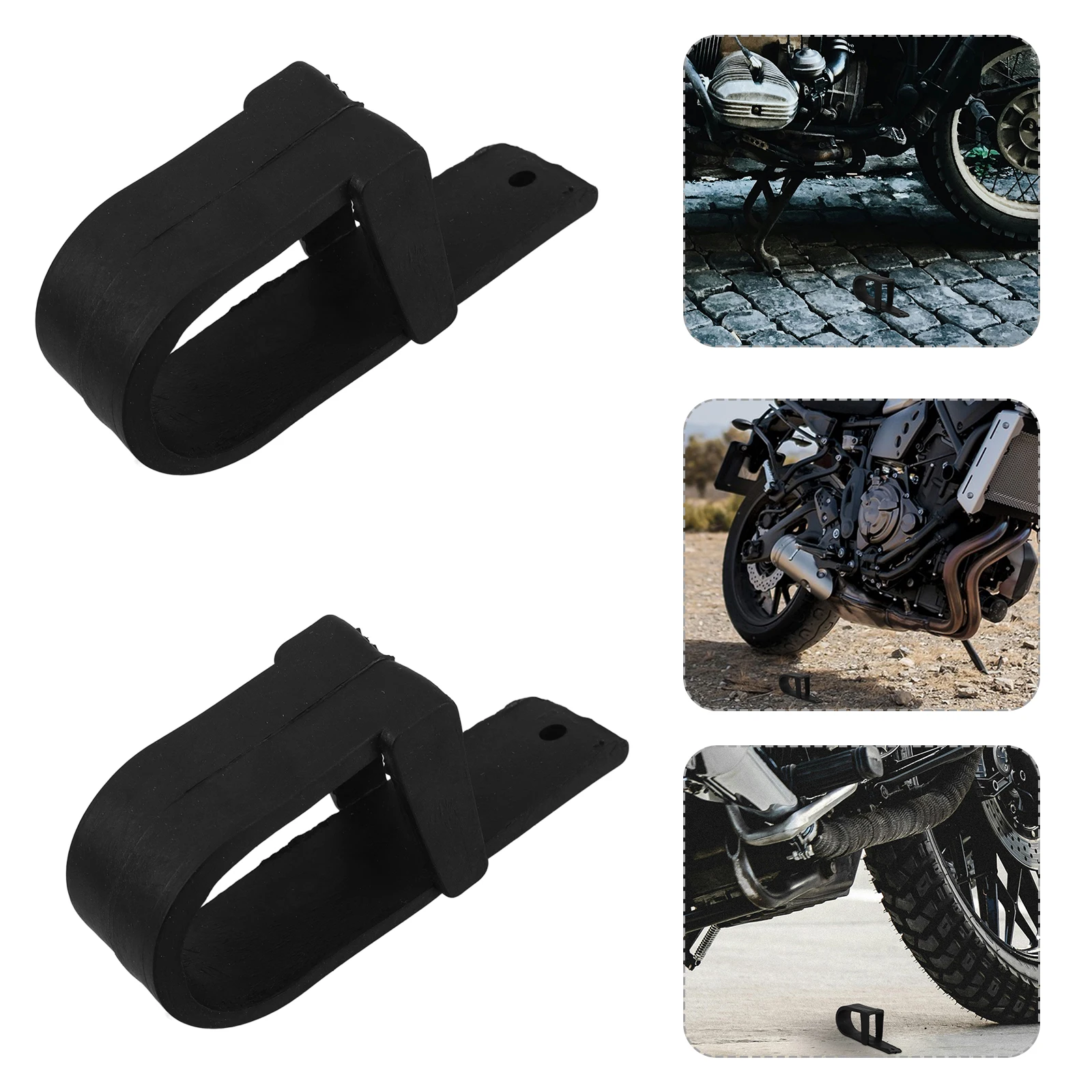 

2pcs Motorcycle Buffer Swingarm Chain Protection Rubber Chain Protector For Atv Off-Road Vehicle Durable Easy Installation