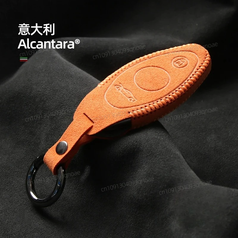 

For Mclaren 720S GT 570 600LT 540C P1 Alcantara Key Cover Keychain Key Case for Car