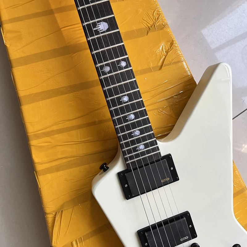 Customized shaped electric guitar, professional grade, fast delivery.