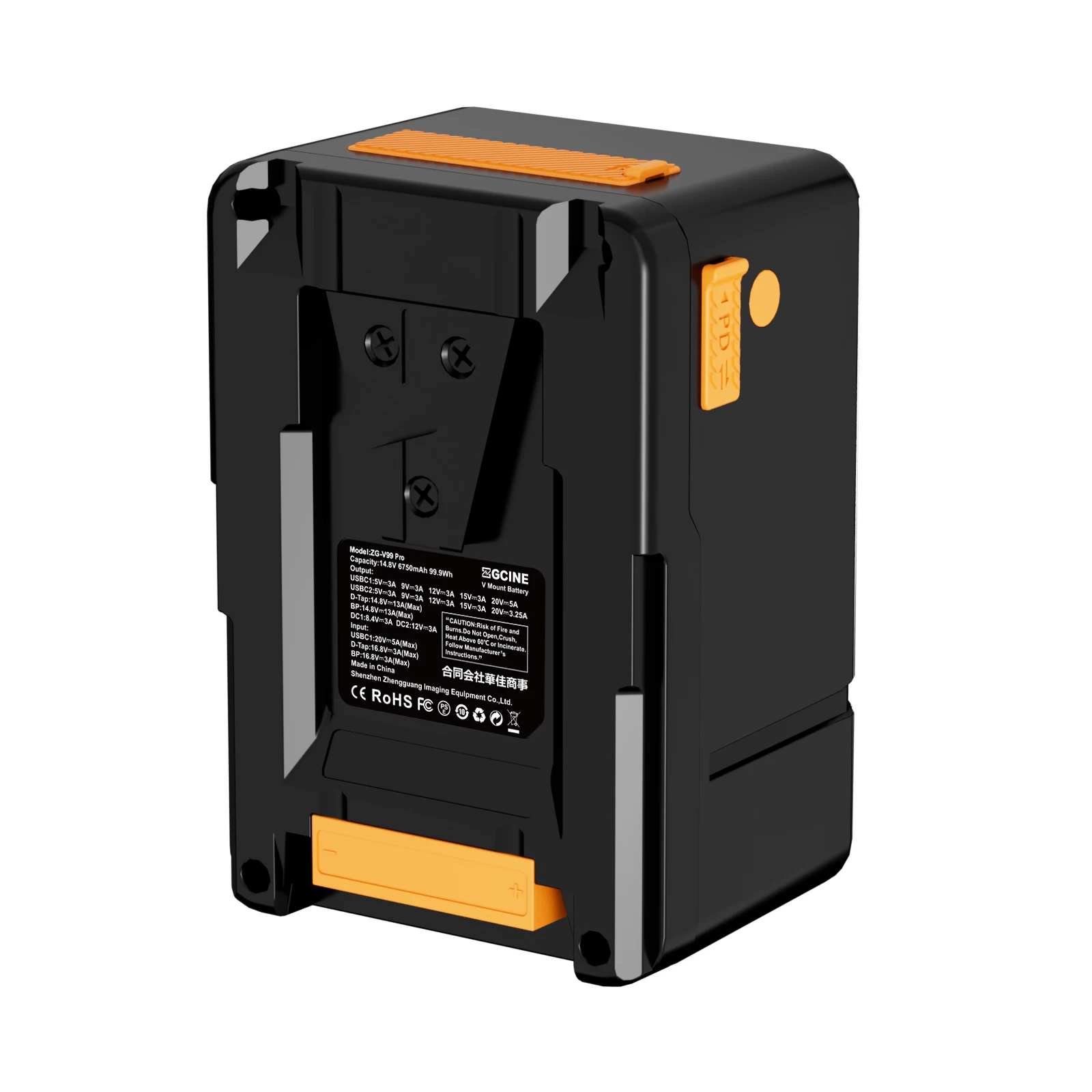 ZGCINE ZG-V99 Pro V Mount Battery 14.8V 99.9Wh Power Bank Li-ion