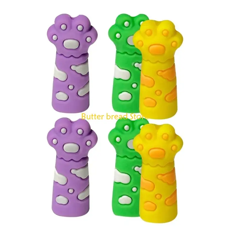 W89C 6 PCS CATS CLAW Pencil Cap