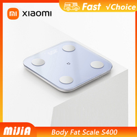 New Xiaomi Mijia Body Fat Scale S400 Bluetooth 5.0 LED Display Weight Dual Frequency Accurate Measurement Weight Scale