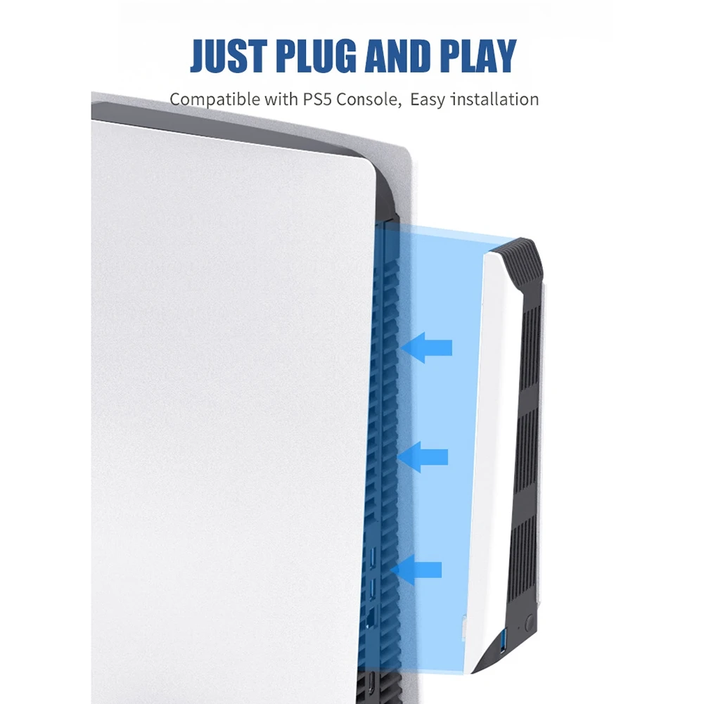 مروحة تبريد لوحدة التحكم PS5 ، استنزاف درجة الحرارة ، مبرد خارجي USB ، الإصدار الرقمي ، وحدة التحكم فائقة الدقة