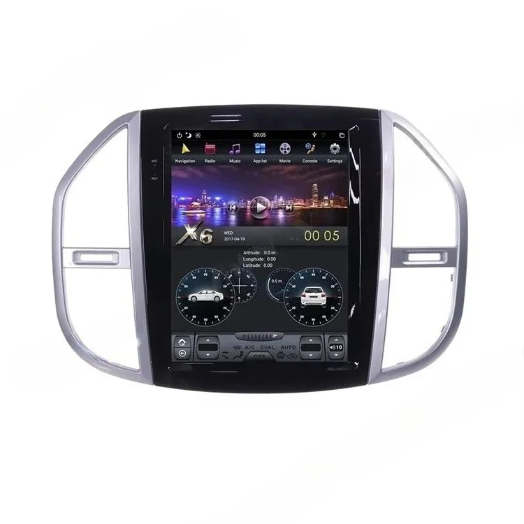4+128G Screen for 2016 20017 2018 Vito Android 9 Car Multimedia Player  Navi Audio Radio Stereo Head Unit