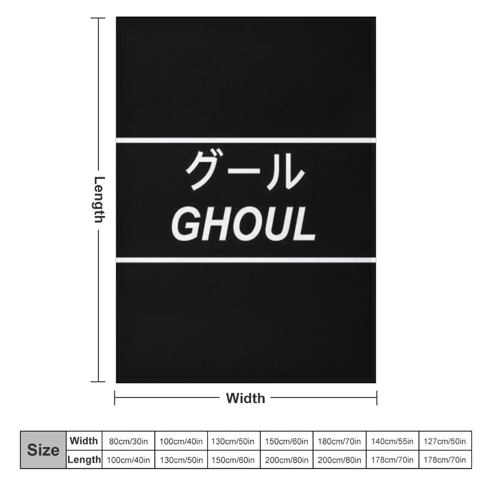 I AM A GHOUL Japanese Black & White Design Throw Blanket Blankets For Bed decorative Soft Blankets