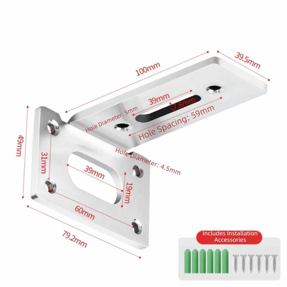 

Stainless Steel L Shelf Bracket Heavy Duty 90 Degree Angle Shelf Brackets Laminated Support Floating Shelf Bracket