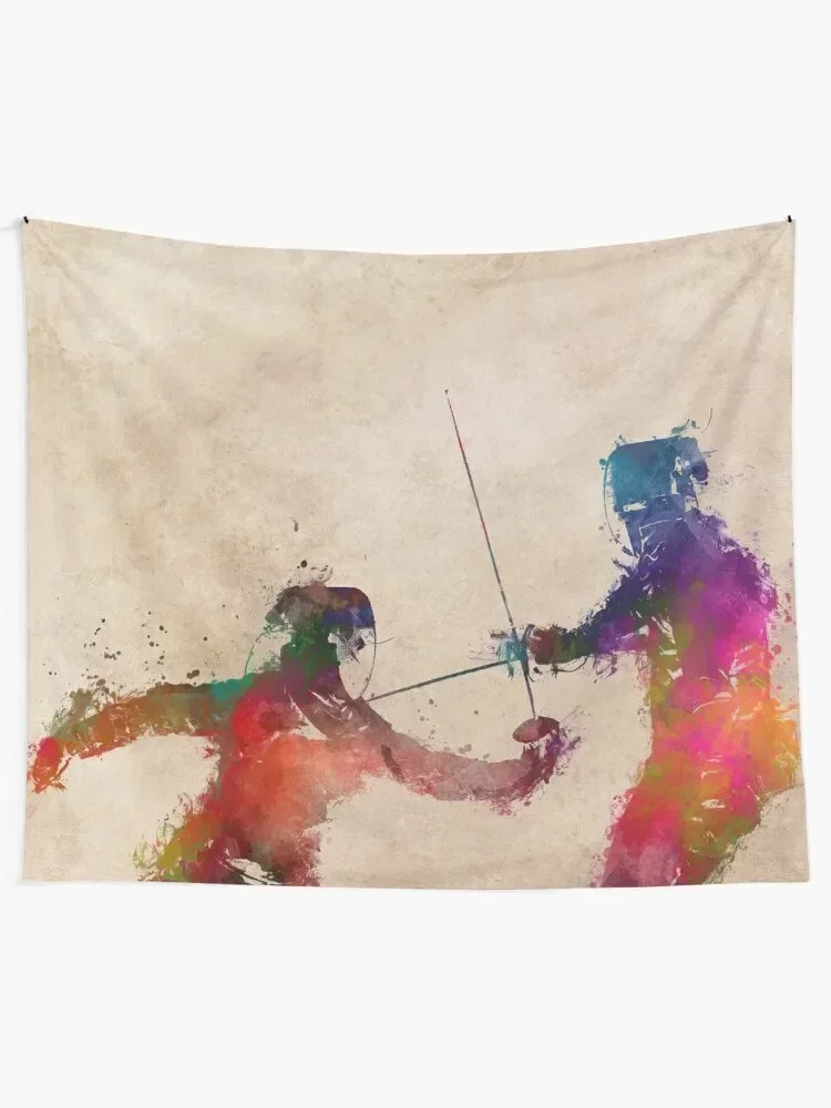 Fencing sport art #fencing Tapestry Wall Decoration Items Hanging Wall Tapestry