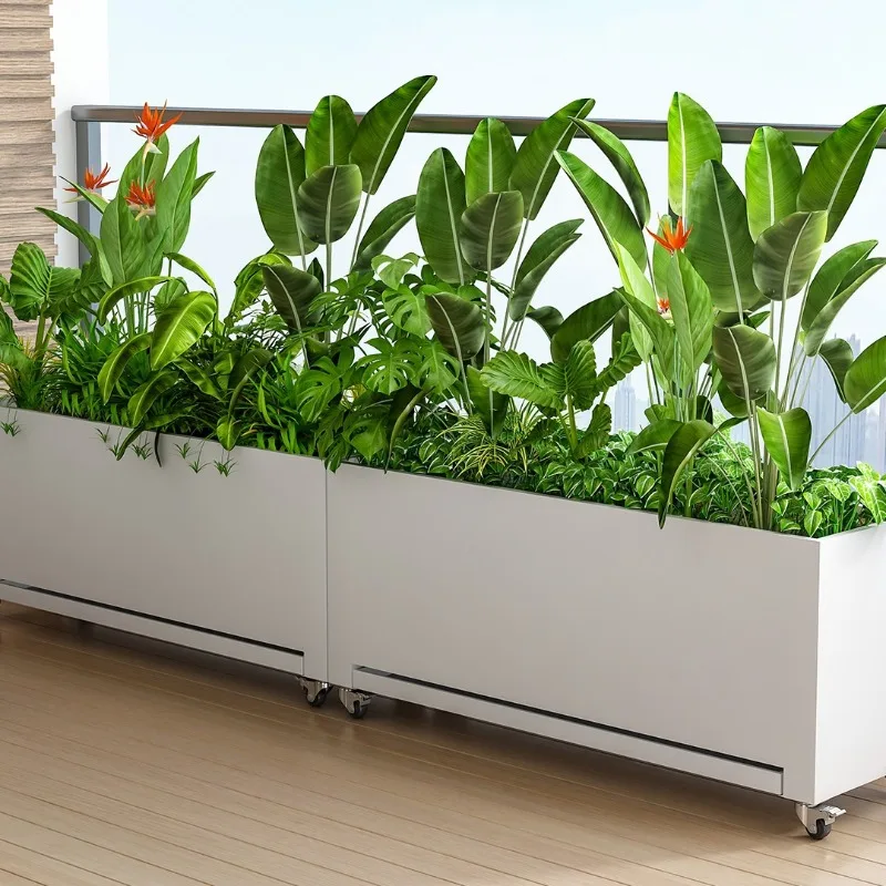 Galvanized sheet flower box tray water tray planting box courtyard step flower