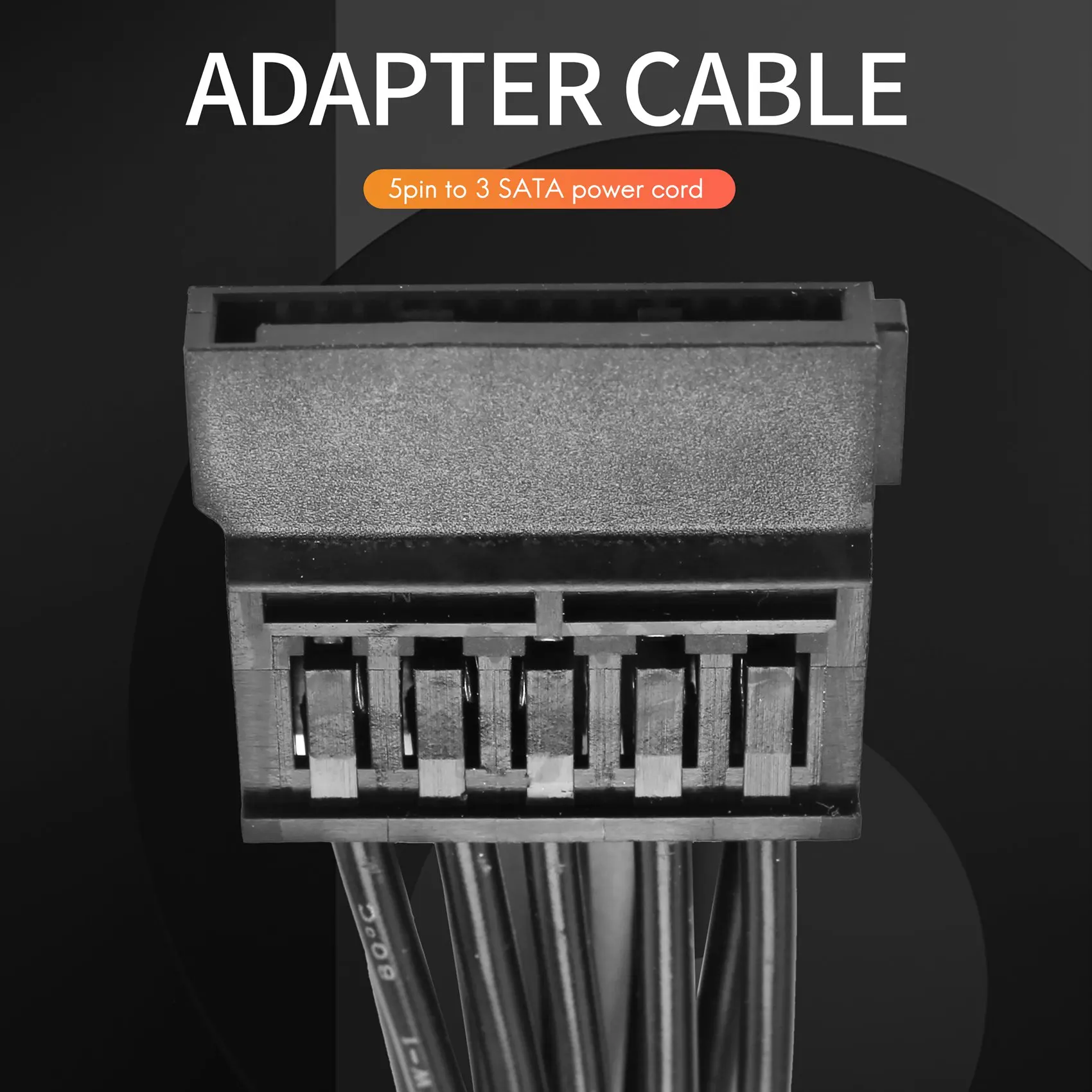 AEE7-5 دبوس إلى 3 SATA القرص الصلب HDD كابل الطاقة فقط ل كولر ماستر V550 V650 V750 V850 V1000 V1000 وحدات إمدادات الطاقة