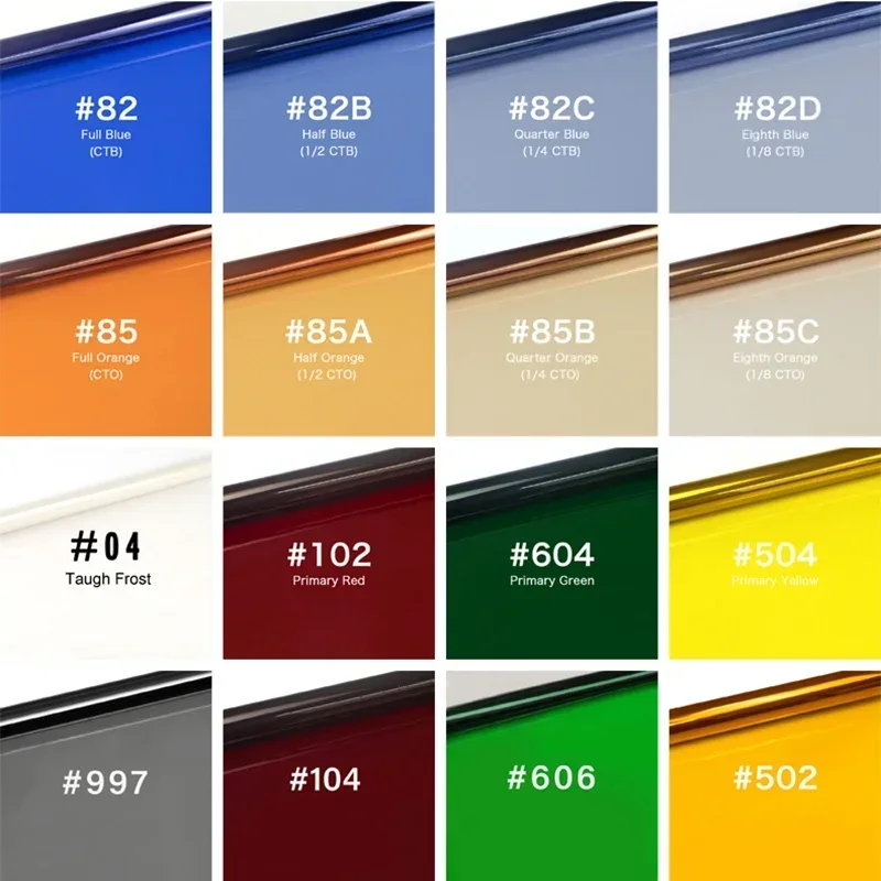 Вольфрамовый фильтр дневного света, гель для коррекции цветовой температуры CTO CTB, преобразование для фотостудии, портрет, красная голова, стробоскоп