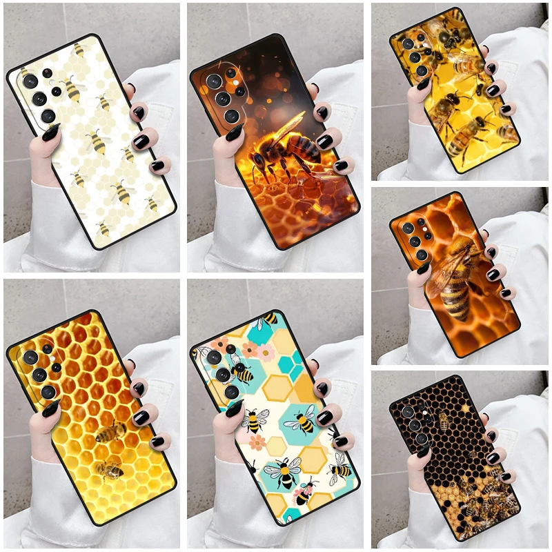 Phone Case For Samsung Galaxy S24 S23 S21fe S22 Ultra Plus Note 10 20 S8 S9 S10 Cover Bee Keeping Honey Bees