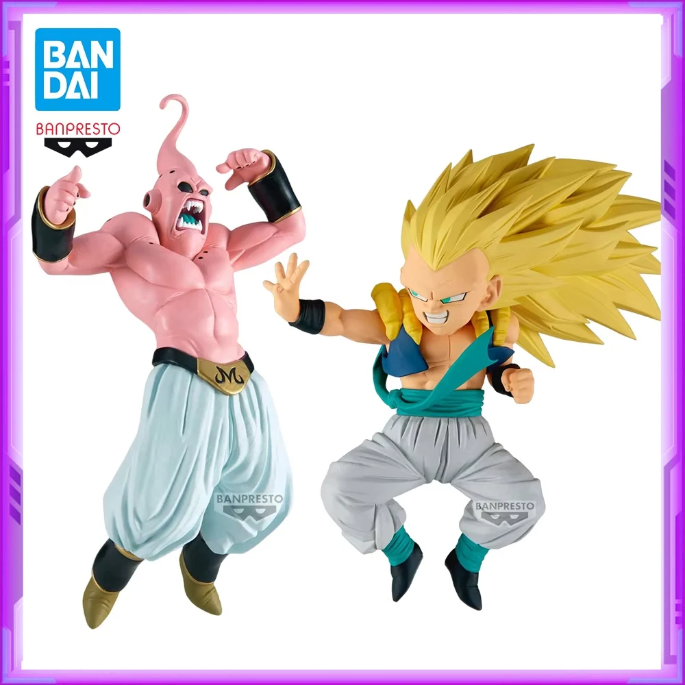 Original BANDAI Banpresto Dragon Ball Gotenks VS Majin Buu PVC Anime Figures Action Figure Model Toys Christmas Gifts