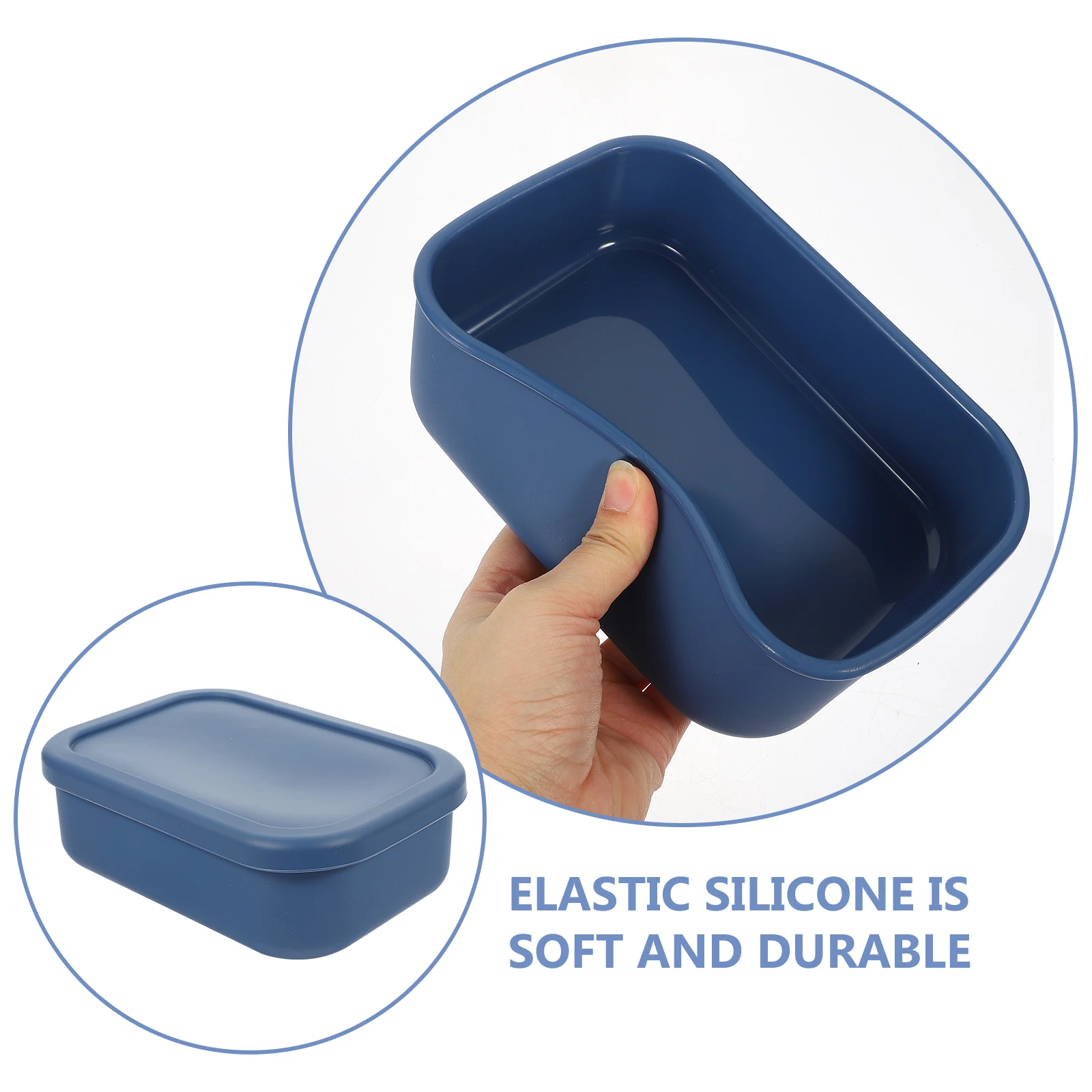

Silicone Food Storage Containers Airtight Reusable Foldable Crisper Fresh Keeper Box for Fruits Kitchen Refrigerator