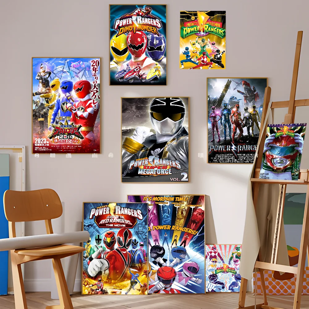 Film P-Power R-Rangers Classic Movie Posters Vintage Room Bar Cafe Decor Stickers Wall Painting