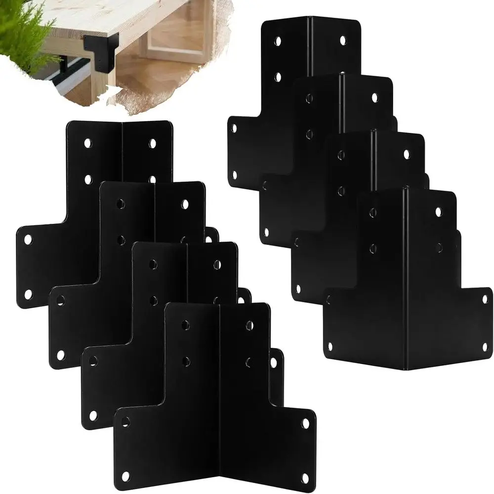 8Pcs Sturdy rner Brackets, Workbench Brackets Kit with Screws, Heavy Duty Bracket or Deck Edge Work Bench
