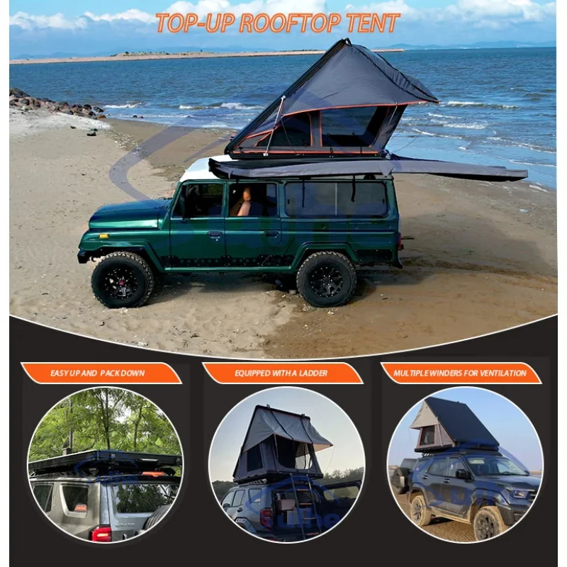 Hot Selling -Dened Car Tents With Waterproofing Suitle Family Camping Roof Outdoor High Quality