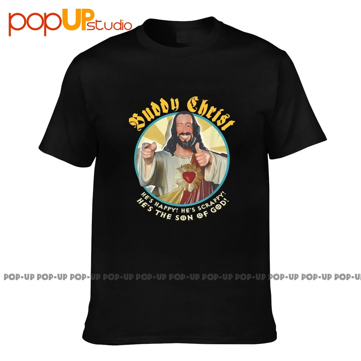 Buddy Christ Jay And Silent Bob Dogma View Askew Clerks Christmas Gift T-shirt Tee Shirt Pop Vintage