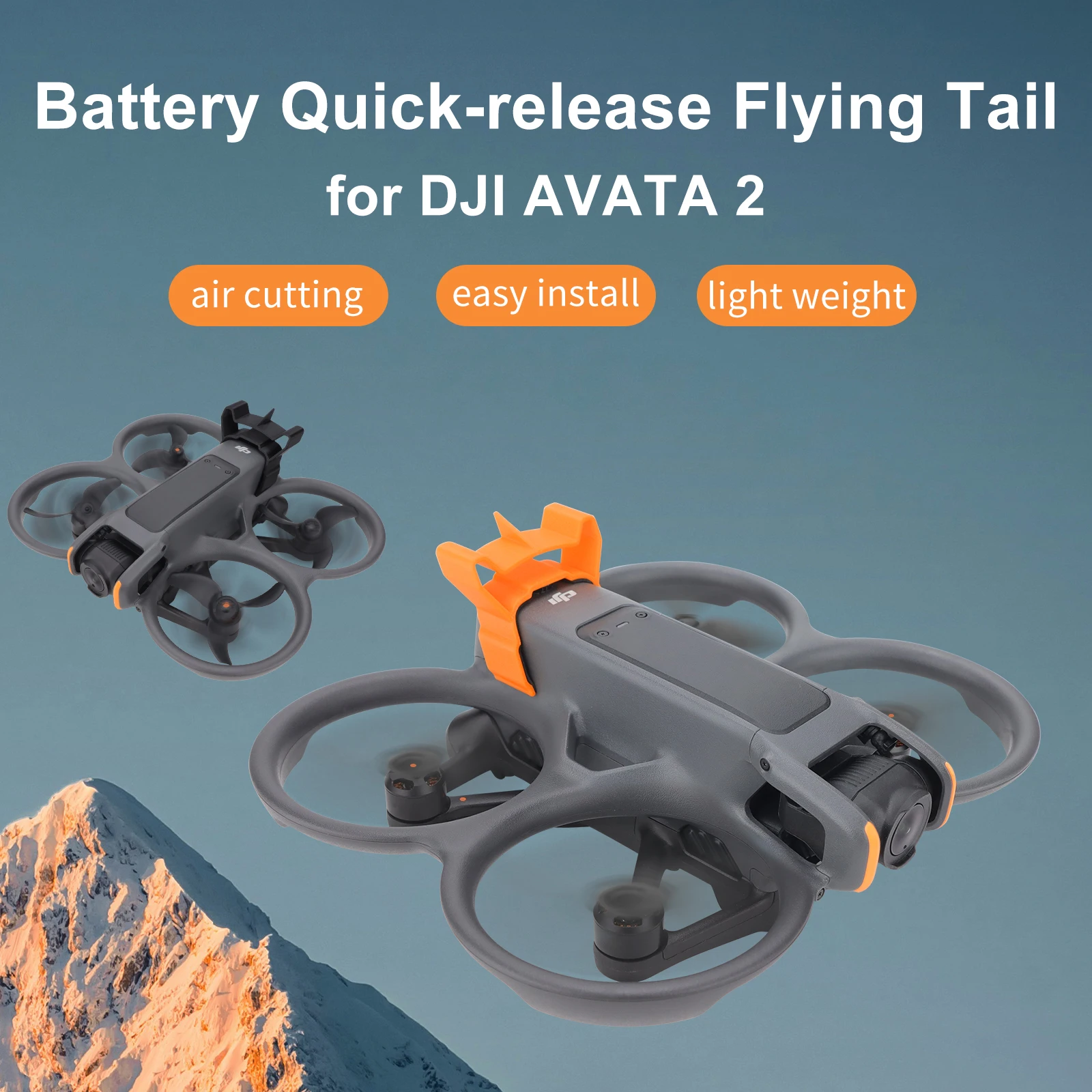 

Flight Tail for DJI Avata 2 Drone Lightweight Battery Removal Clip Quick-release Battery Protection Cover Accessories