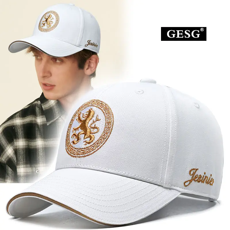 Hard Top Stylish National Fashion Embroidered Hat Men\'s Chinese Style Tiger Totem Baseball Cap Fashion Casual Men\'s Peaked Cap