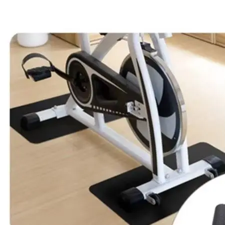 2Pcs Exercise Bike Mat Shock-Absorbing Exercise Equipment Folding Mat For Exercise Bikes 63.5x30x0.5cm Fitness Accessories