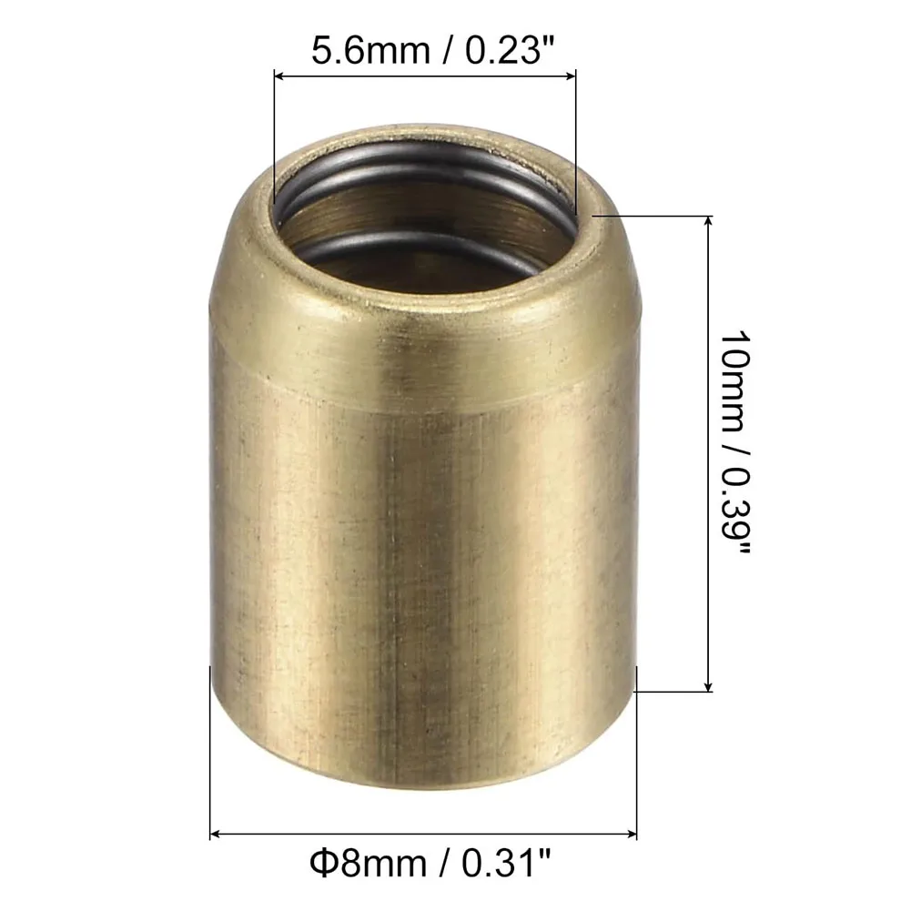 Cubierta de taza de aceite de cobre de 1 piezas, inyección de presión recta, taza de aceite de pezón de grasa, 4x5mm, 6x6mm, 6x6mm, 12x12mm