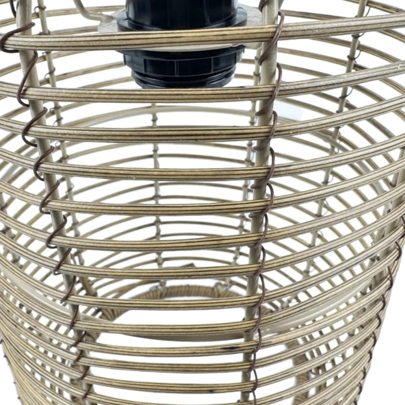 Unique Charm Handcraft Rattan Lampshade Impressing Your Guests Farmhouse Decor